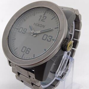 Nixon The Corporal "Take Charge" Men's 48mm Gunmetal S/Steel Quartz Watch